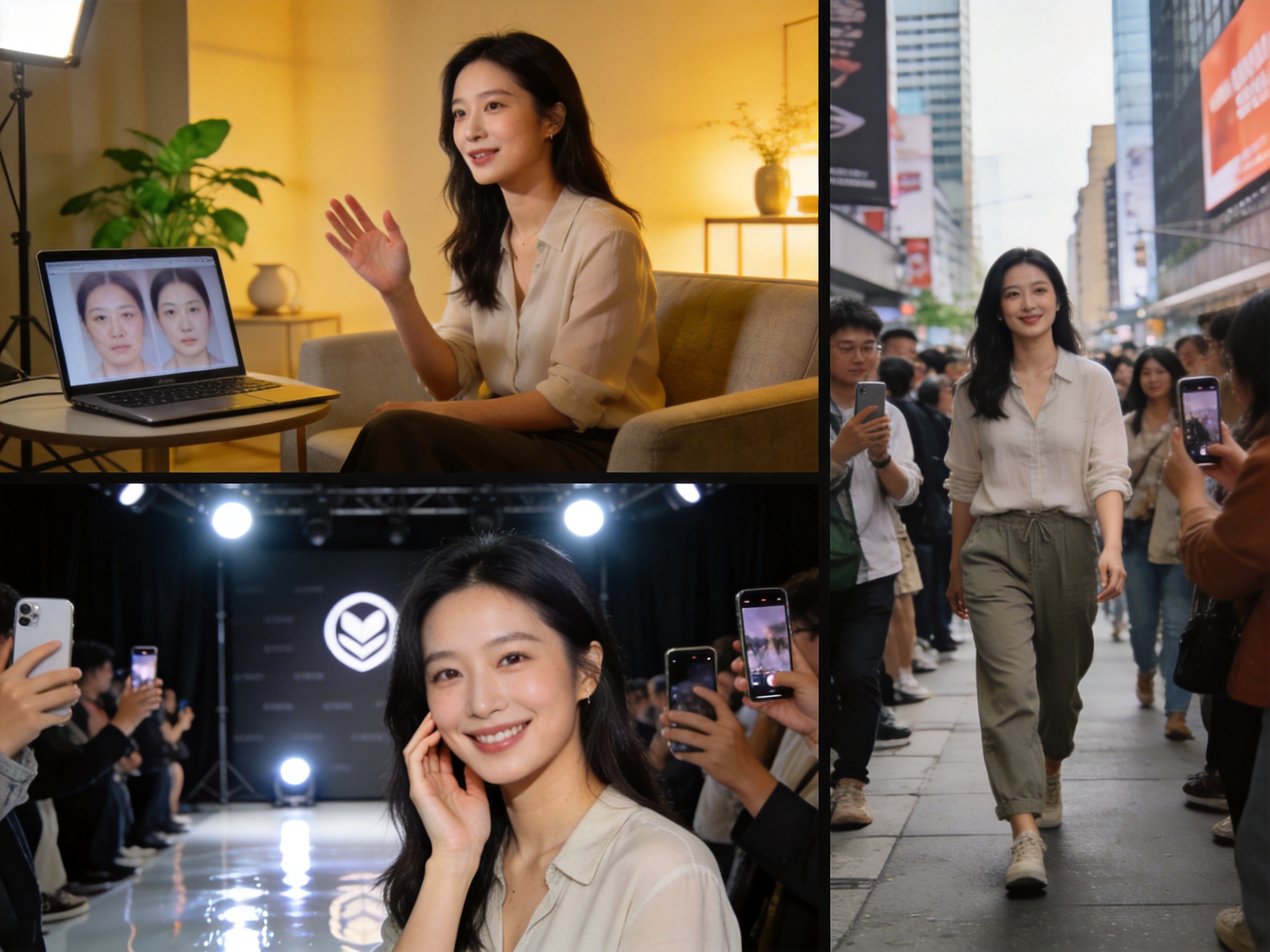 女星整容前后对比照疯传